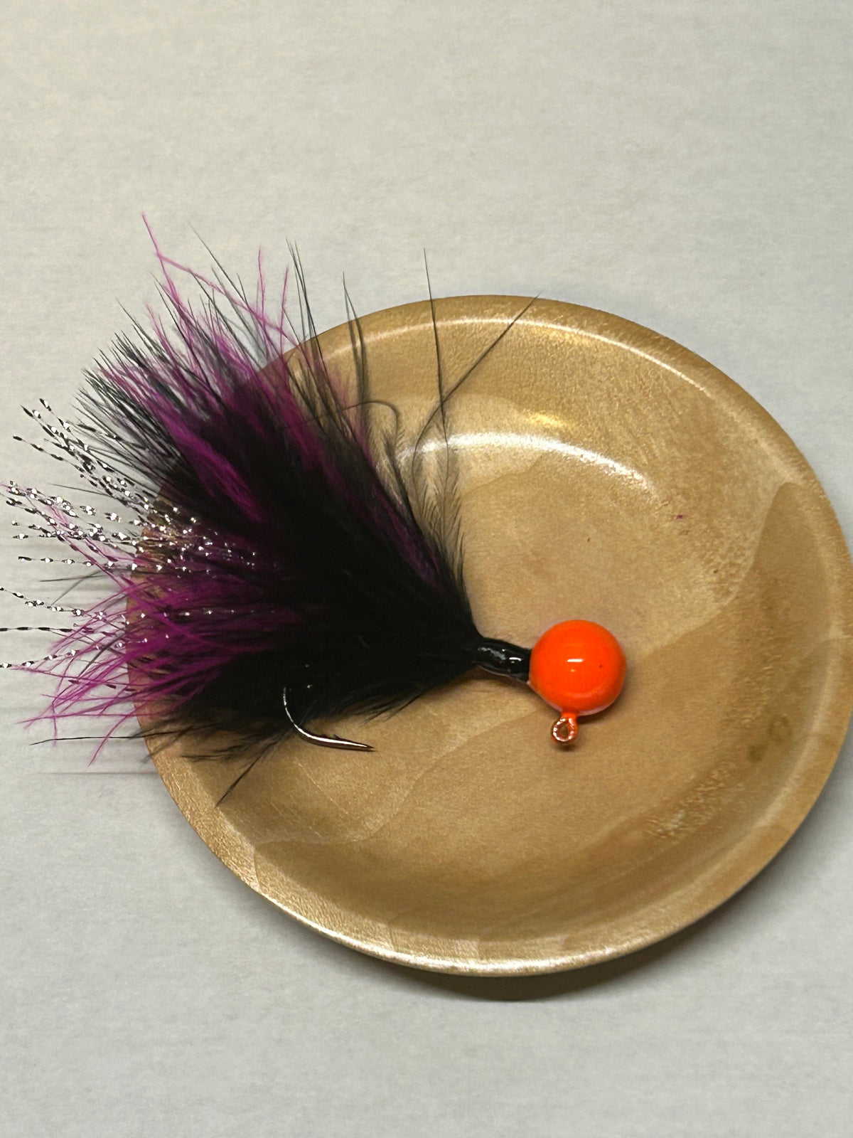BDB - 1/4 oz Black / Purple Marabou Jig