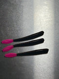 BDB - 3.5" Black / Pink Tail Worm